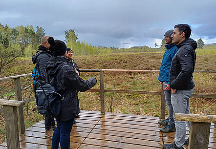 Wanderung durchs Schwenninger Moos - bwcon Hightech Hiking in Villingen-Schwenningen im Frühjahr 2024