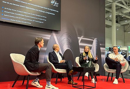 bwcon Vorstandsvorsitzende Kathrin Günther auf dem Panel