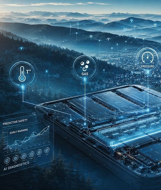 Sicherheitssensorik für Lithium-Ionen-Batterien