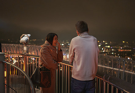 Auf der Aussichtsplattform