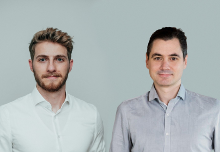 Dr. Joachim Diepstraten und Daniel Nikola, Gründer des Start-ups Bauta.